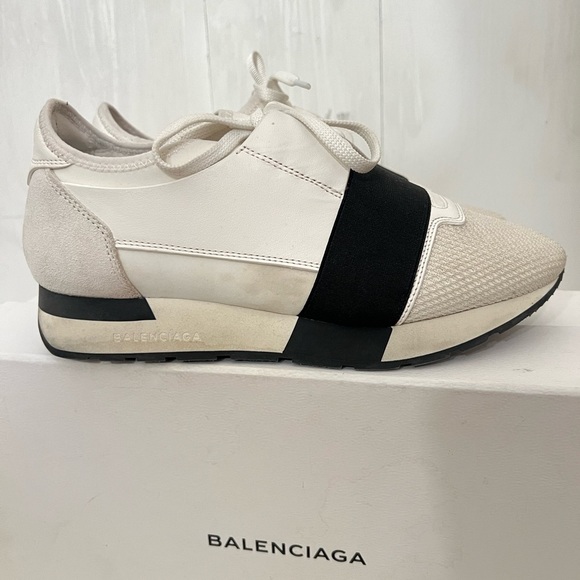 Balenciaga Blanc Noir /White Sneakers 39 / 8.5 or 9 - Picture 10 of 16